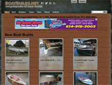 Tablet Screenshot of boatbuilds.net